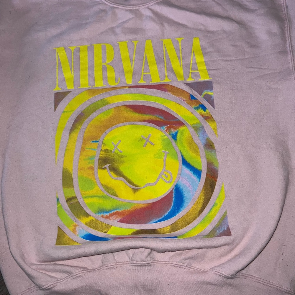Nirvana Graphic Sweatshirt - Pink